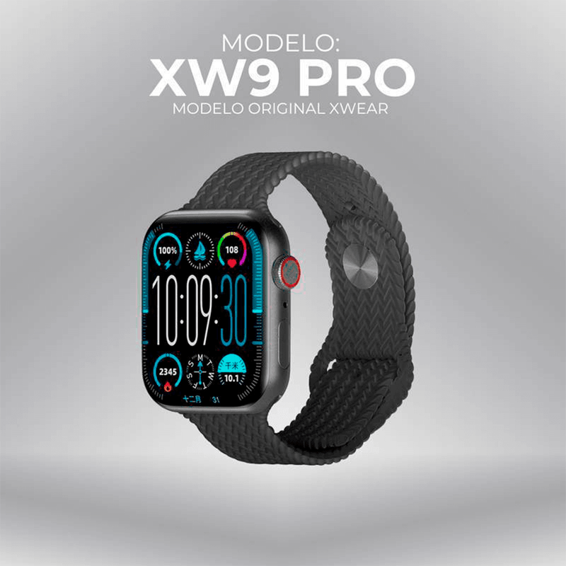 Smartwatch XW9 Pro® -  Com Tela Amoled E Cpu Dual Core + Conexão com Fones