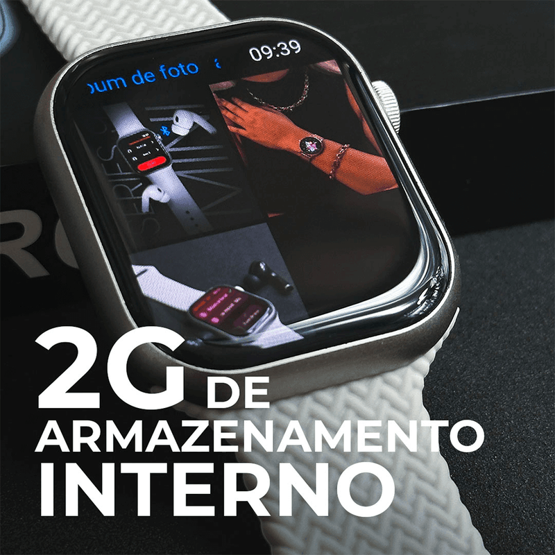 Smartwatch XW9 Pro® -  Com Tela Amoled E Cpu Dual Core + Conexão com Fones